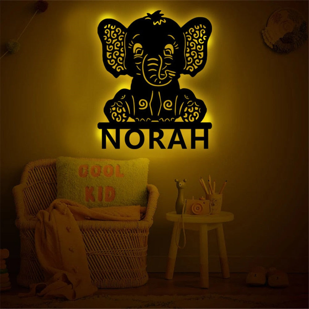 LED Personnalisable chambre pour enfant - 11 Modèles - Home sweet - custom, LED, Veilleuse