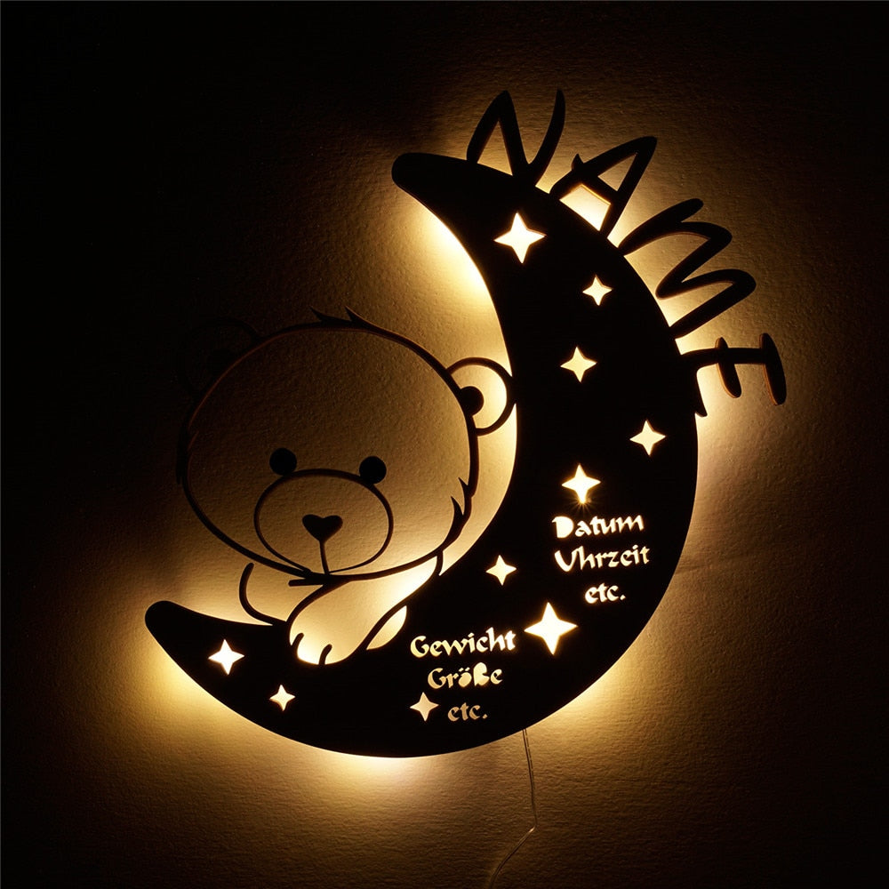 LED Personnalisable animaux - 13 Modèles - Home sweet - custom, LED, Veilleuse