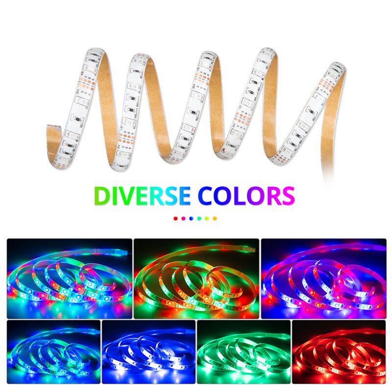 Bande lumineuse LED avec télécommande et Bluetooth - multi couleurs - 3 Mètre - 60LED / M - Home sweet - GAMING, LED