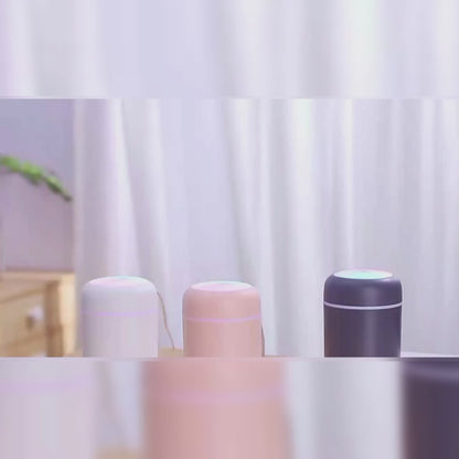 Humidificateur d'air portable & LED - 300ML